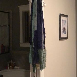 Sheer, multi-color scarf